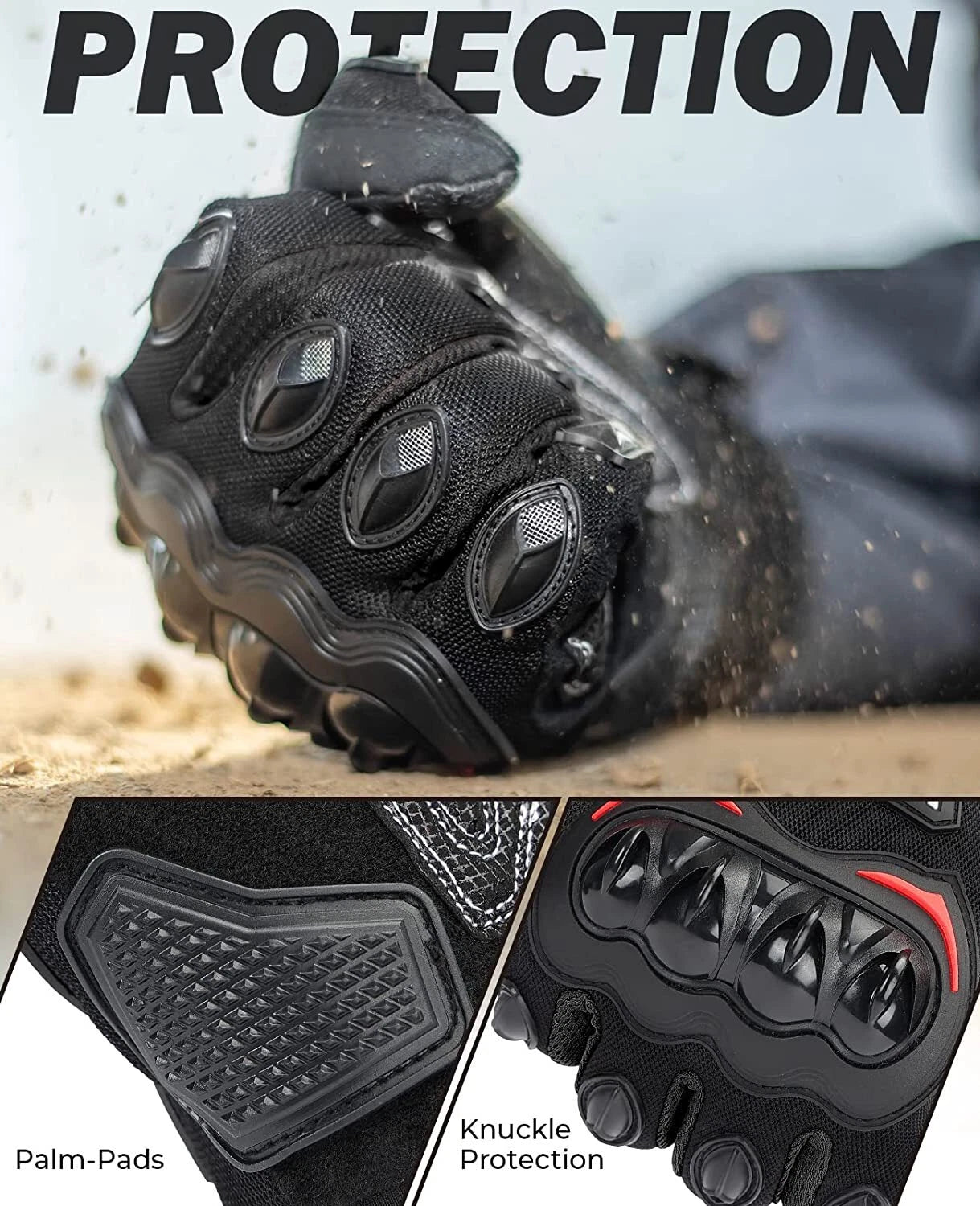 Motorcycle Gloves Carbon Fiber Touch Screen Motorbike Cycling Full Finger Gloves