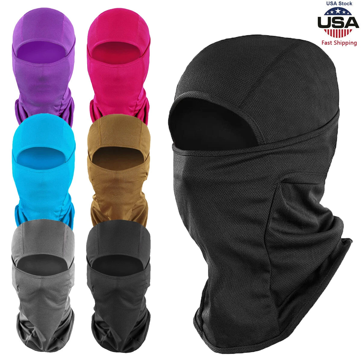 Balaclava Full Face Mask Breathable for Riding Motorcycle UV Protection Sun Hood